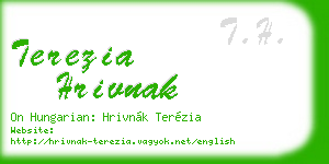 terezia hrivnak business card