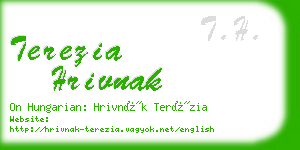 terezia hrivnak business card